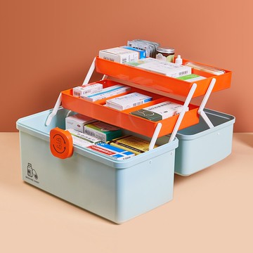 藥品收納箱 家庭醫藥箱多層全套應急特大家用急救包兒童藥物常備藥收納盒【MJ9239】