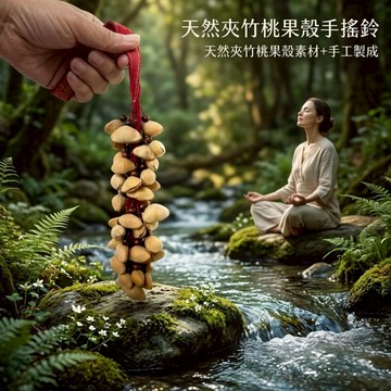 【自然屋精品】夾竹桃 夾竹桃手搖鈴 夾竹桃串鈴 串鈴 音療冥想 配樂演奏 冥想 瑜伽 打坐 音樂療愈 手搖鈴 樂器