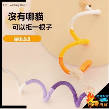 【台灣出貨】寵物玩具 貓咪玩具 狗玩具 貓咪咬咬繩 貓咪玩具 解悶 磨牙 潔齒 薄荷 小貓幼貓靜音 逗貓棒 耐磨繩