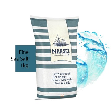 MARSEL 藍舶 比利時細海鹽1kgx12包/箱 自然日曬結晶 不死鹹 無添加碘 國際食品標準認證 限宅配