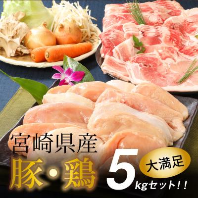 ふるさと納税 木城町 宮崎県産豚・鶏5kgセット