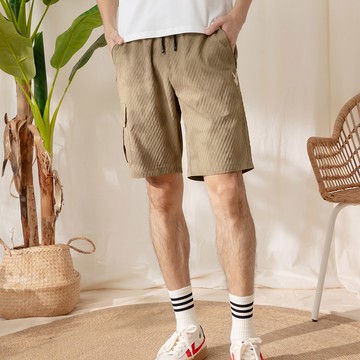 PLAYBOY - 防潑水輕量暈染短褲 - 綠色/651-030-46-8