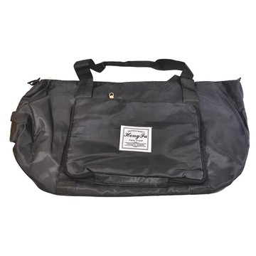 Hong Fu 褶疊旅行袋 防水牛津布 無輪  大  黑色  1個