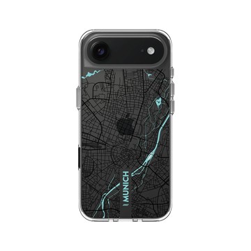 iPhone Air Clear Case（相機按鈕） 透明 - JOCR - Munich (Black Logo)