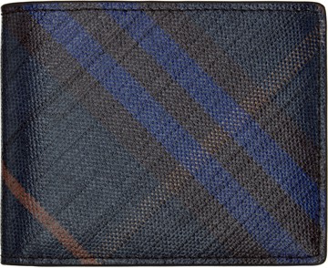 Burberry 海军蓝格纹钱包