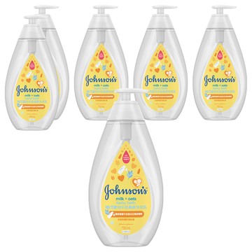 Johnson's 嬌生 嬰兒牛奶燕麥沐浴乳  750ml  6瓶
