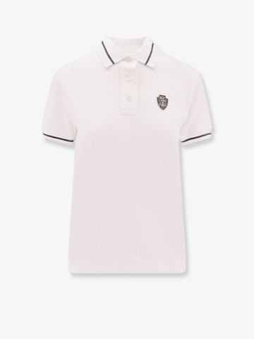 Sport club cotton pol shirt with logo patch - BRUNELLO CUCINELLI - gender_Woman