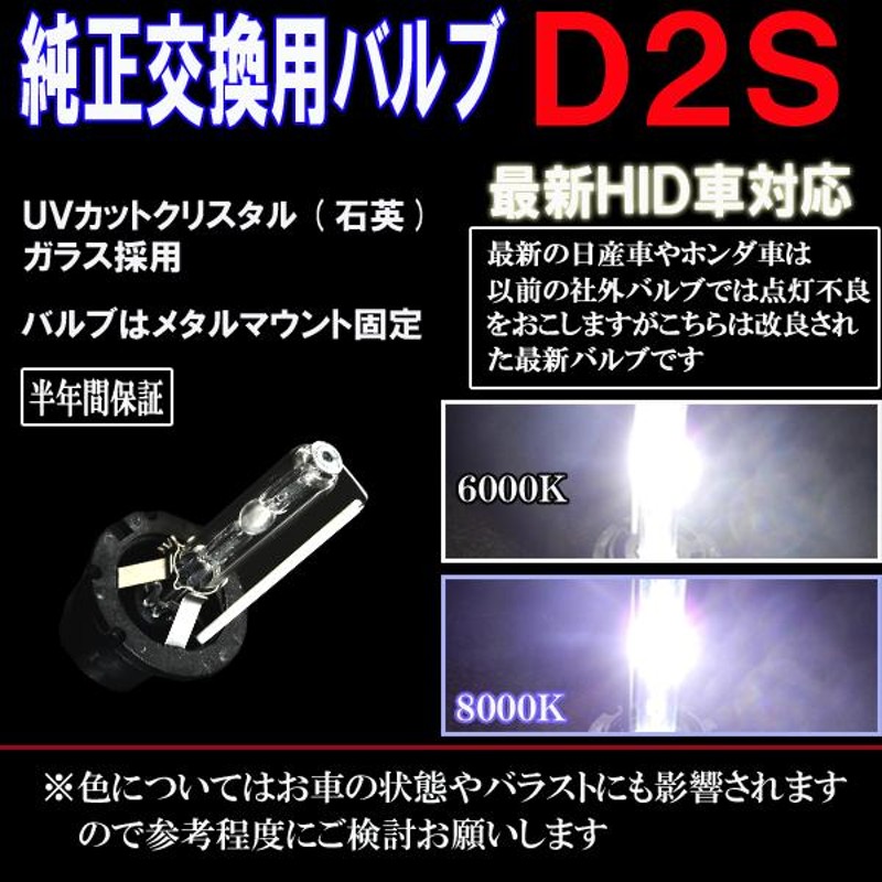 デリカD5 CV1W CV2W CV4W CV5W 純正交換式 ヘッドライト HIDバルブ D2S