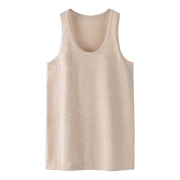 鄂爾多斯市產100純羊絨背心男工字貼身內穿舒適保暖無袖毛衣E3428