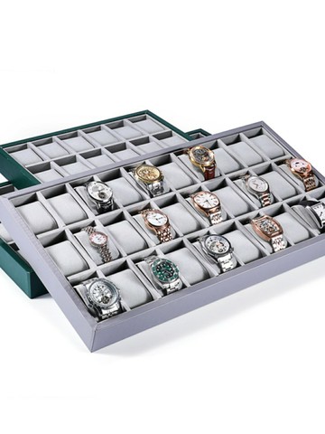 免運 優樂悅~手表展示盤直播名表收納盤柜臺手表首飾陳列道具手表盒手表展示架 搖表器 展示盒
