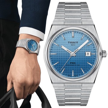 TISSOT天梭 官方授權 PRX系列 漸層簡約機械腕錶 新年禮物 推薦 送禮 40mm/T1374071135101