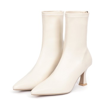 D+AF 顯瘦魔法尖頭高跟瘦瘦短靴