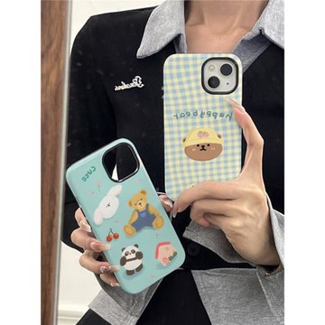 可愛帽子格熊適用蘋果15promax手機殼iphone14promax手機套13菲林硬殼二合一12/11卡通14/15防摔保護殼新款16