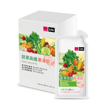 AVON雅芳-康采蔬果高纖果凍飲 65公克x10包