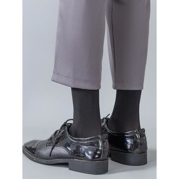 黑色油亮絲襪男士商務正裝西裝皮鞋襪子夏季長筒薄款長款錦綸高筒