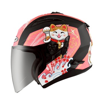 ZEUS 瑞獅 ZS 613B AJ42 消光黑桃紅 內墨鏡 通風透氣 半罩 3/4罩 安全帽