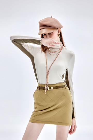 錫鉛灰色內搭上衣