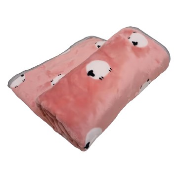 毛皇上 法蘭絨寵物毛毯 L(100 x 70cm) 小肥羊粉色  1條