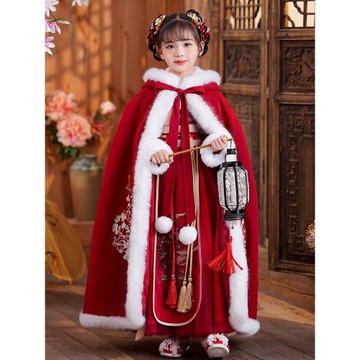 女童古風加厚冬季唐裝漢服