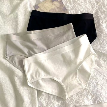 【24小時-臺中出貨】新款少女內褲純棉中腰素色學生初中女生三角內褲透氣舒適內褲女G522-2【特價】
