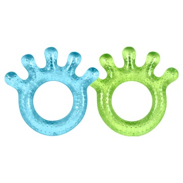 green sprouts 小綠芽 冰鎮冷凍型按摩舒緩疼痛固齒器  固齒器2件組  藍色 + 綠色  1組