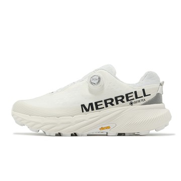 Merrell 越野跑鞋 Agility Peak 5 Boa GTX 男鞋 白 黑 防水 襪套 旋鈕 郊山 運動鞋 ML068061