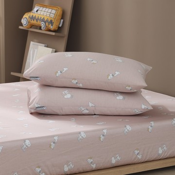 【PEANUTS™史努比聯名款】(單人/雙人/加大) / 60支天絲織棉床包枕套組 / 恬靜時刻 / HOYACASA