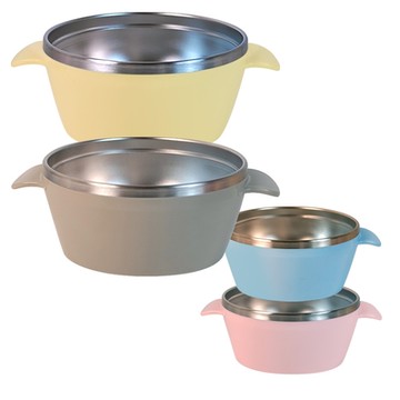 LILFANT 不鏽鋼兒童雙柄餐碗 (380ml)