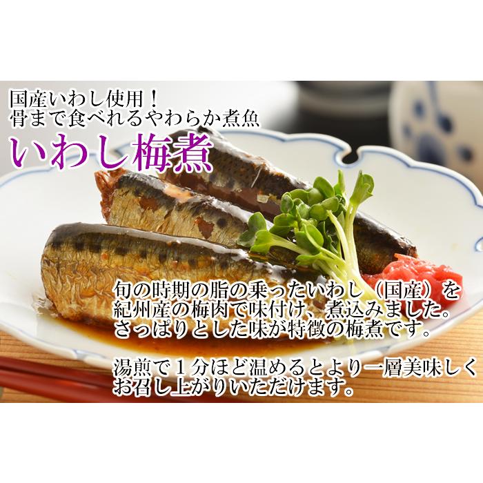 国産さばのトマト煮＆国産いわしの梅煮 各2袋詰め合わせセット 小袖屋