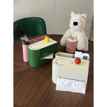 中古鐵藝紙巾盒帶遙控器收納家用創意輕奢高顏值多功能餐桌抽紙盒