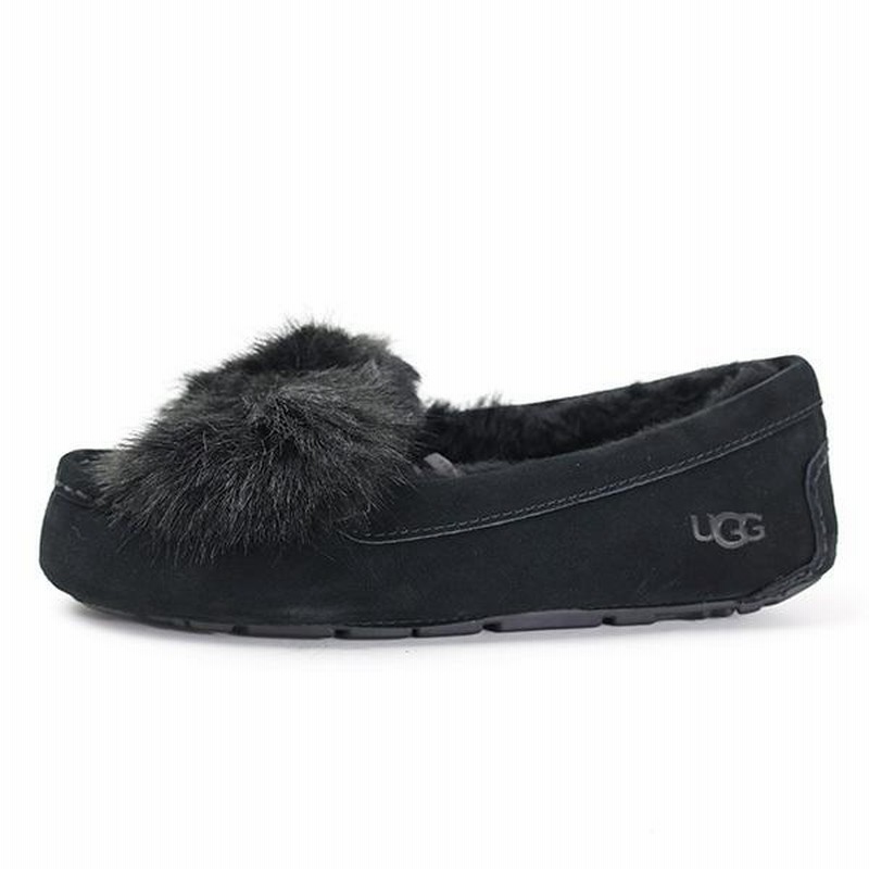 UGG アグ Ansley Puff Bow 1103858 アンスレー スエード ファー リボン