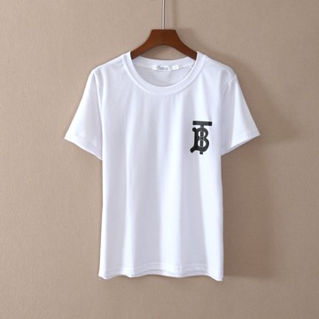 夏款女裝短袖寬松圓領字母印花創意簡約T恤衫上衣服潮