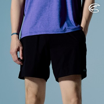 ADISI 男超撥水輕量野跑多袋短褲 AP2611068 黑色 (S-2XL)