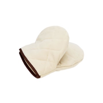 KEYTOSS 詰朵斯 烘焙幸福生活 隔熱防護手套 立體好握型 雙層加厚 隔熱棉填充 左右手皆可使用  米白色  1雙