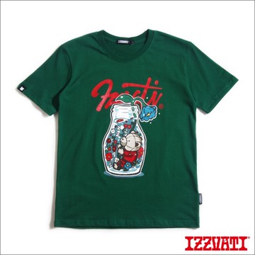 IZZVATI-花瓶熊感溫變色T-綠