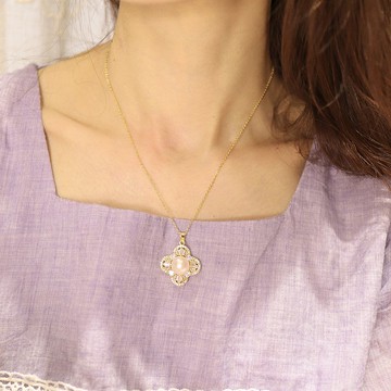 【荷花臨鑑】淡水珍珠項鍊 | 夏景之珠