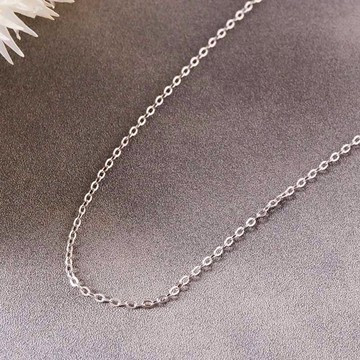 [925純銀]經典簡約款細緻女款項鍊-銀