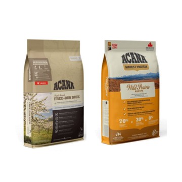 加拿大ACANA愛肯拿-單一蛋白/農場饗宴 無穀配方系列 犬用 2KG ★