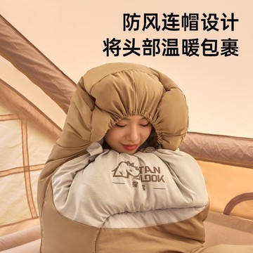 🔥台灣發貨🔥探露睡袋加厚防寒秋冬便攜式戶外露營野營保暖成人辦公室午休被子露營 登山 睡袋 成人睡袋 睡墊  旅行睡袋