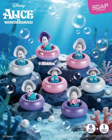 【預購】SOAP STUDIO DY832A 迪士尼 愛麗絲夢遊仙境 牡蠣寶寶 按鍵盲盒套組(6入)