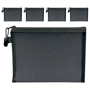 小麥購物 簡約網紗筆袋 G069 A4 26g  5個  黑色