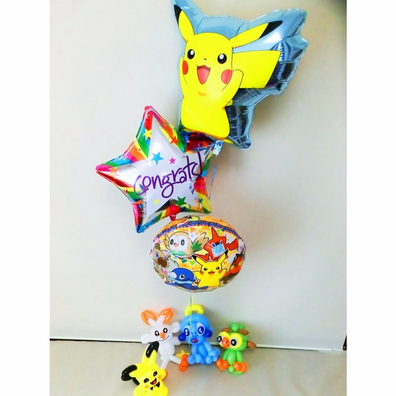 ヒバニー サルノリ メッソン ピッチュー ポケモンお祝バルーン バルーンアート 通販 Lineポイント最大0 5 Get Lineショッピング