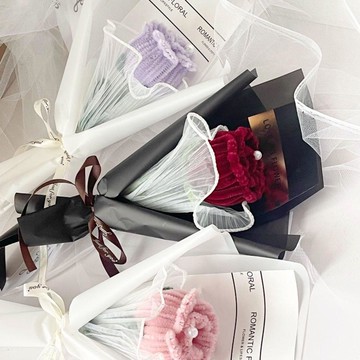 【臺灣-出貨】扭扭棒手工玫瑰花束成品送女友閨蜜母親生日禮物高級新款精緻05jk