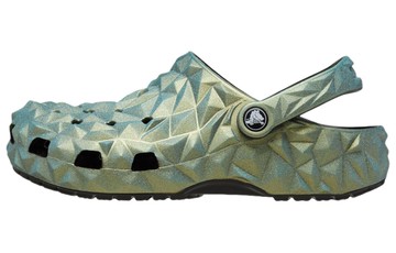 CROCS CLASSIC IRIDESCENT GEOMETRIC CLOG GREEN