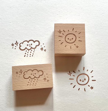 【信望愛系列】雨雲/太陽/心心 印章