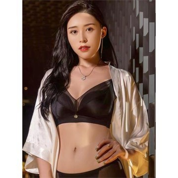 聚攏妍雅泰國新時代女王乳膠性感無鋼圈無痕美背緞面網紗光面調整