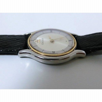 セイコー クレドール 8420-0150 SS/K18YG/レザー レディース
