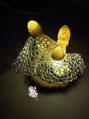 竹蓀造型菇菇燈