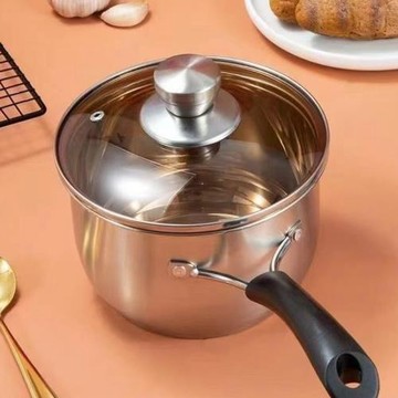 奶鍋不銹鋼304加厚食品級家用泡面寶寶湯鍋嬰兒牛奶輔食電磁爐廠