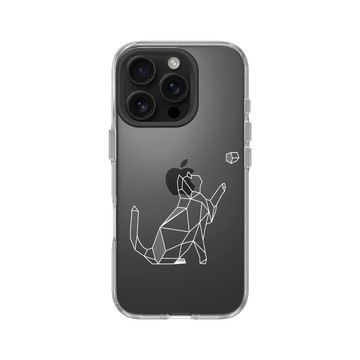 iPhone 16 Pro Clear 透明 - Animal Silhouette / 動物剪影 - 幾何-動物系列/球與貓